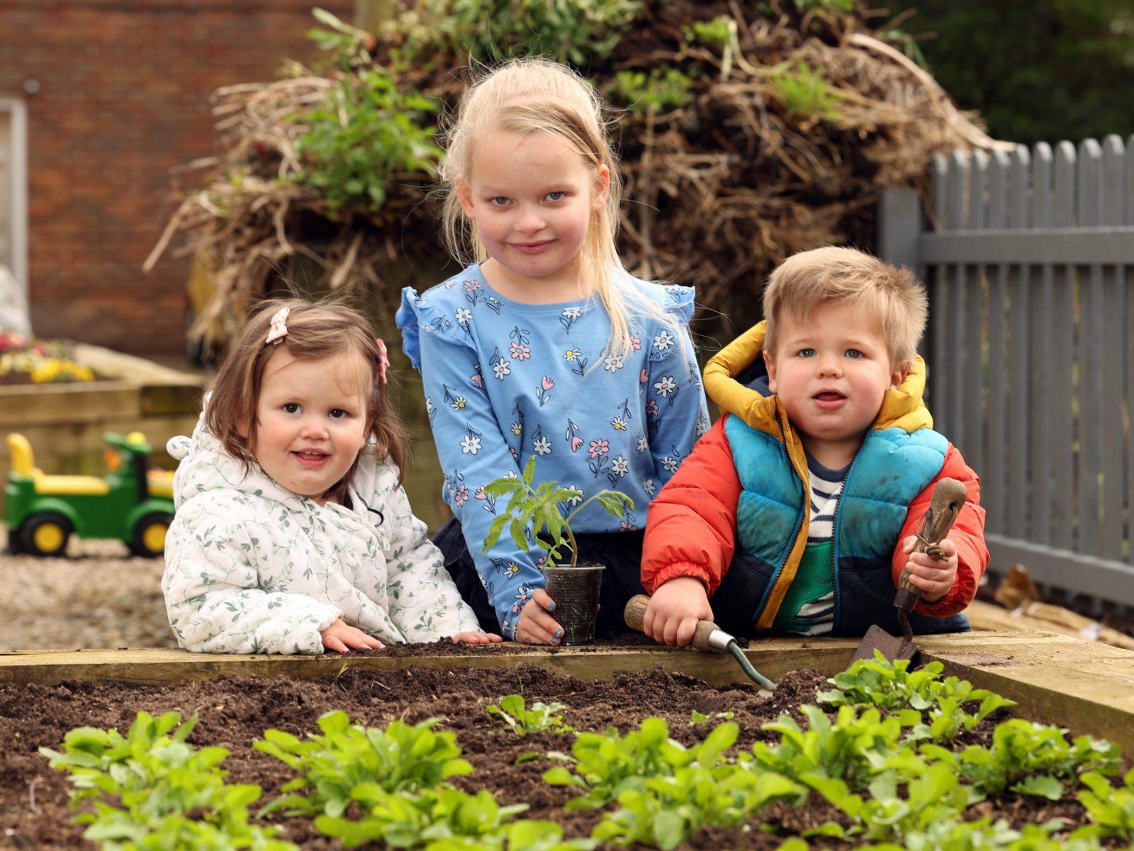 Children enjoy gardening event