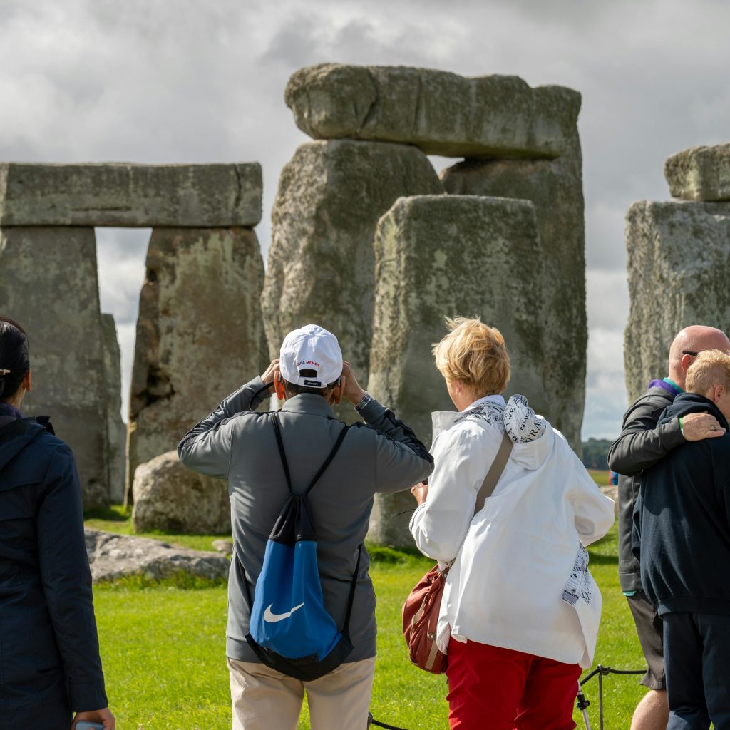 Tourists at Stonehenge