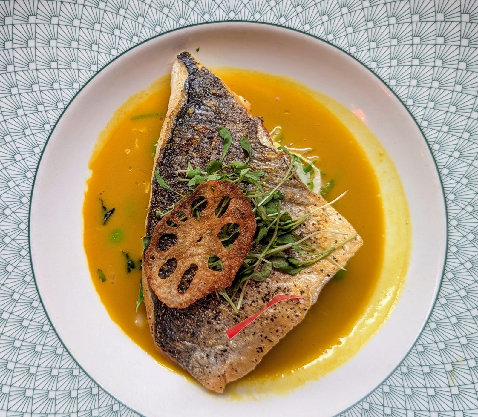 Cosy Club Leeds. Pan-Fried Sea Bream ©The Yorkshire Press